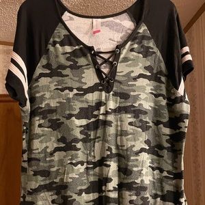 Womens Camouflage Tee